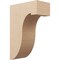 Ekena Millwork 11"W x 22"D x 33"H Classic Del Monte Rough Cedar Woodgrain TimberThane Corbel, Primed Tan CORUR11X22X33DELRCPR - alternate 1